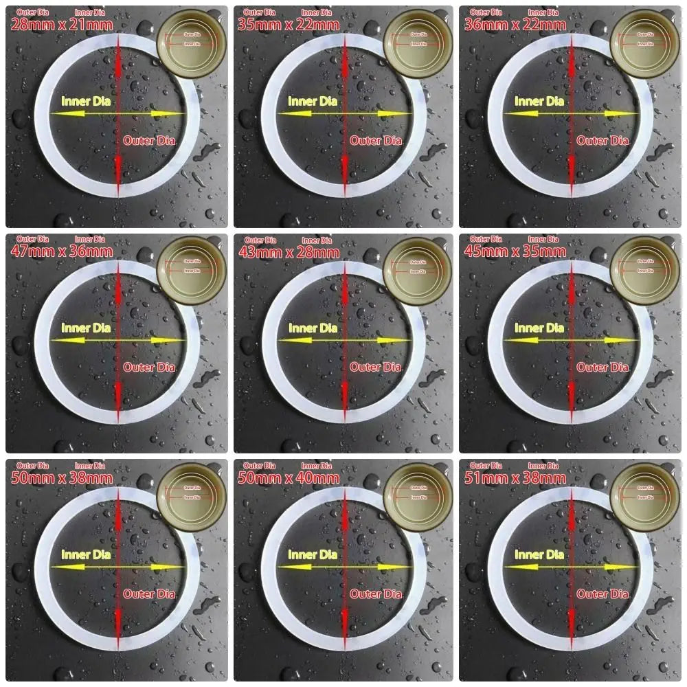 1Pcs Insulation Cup Silicone Sealing Ring Waterproof Water Cup Accessory Leak-proof Gasket Food Grade Universal Rubber Ring