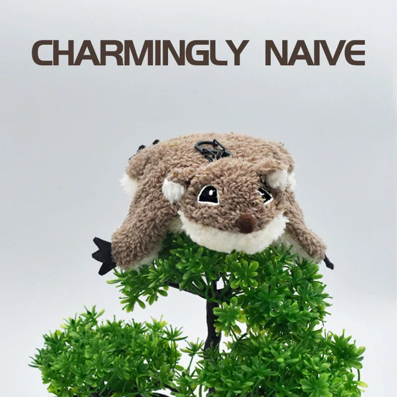 Remote Control Squirrel Bat Toy Cute Remote Control Plush Simulation Animal Funny Toy Children's Toys Birthday Gifts