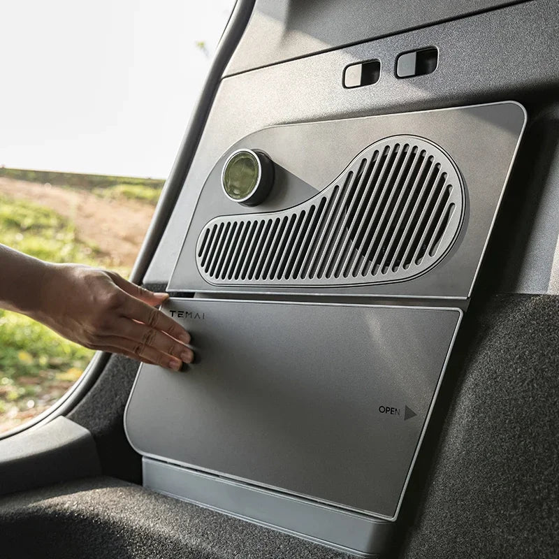 For Tesla Model Y & Highland 16L Car Fridge, Portable Compressor Freezer - 5-Seat Camping Cooler, Travel Food Fresh Keeping