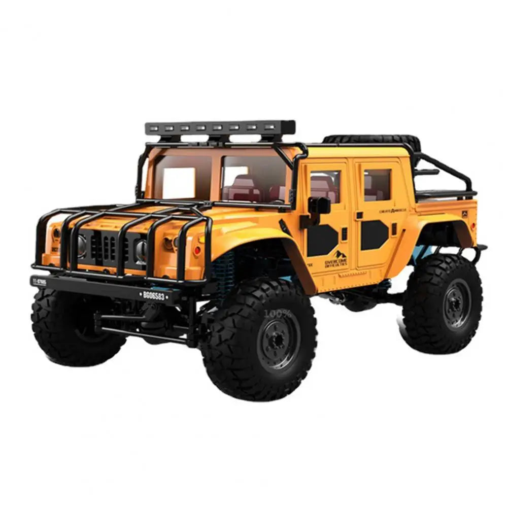 4 Wheels Drive Electric Truck Remote Control Off-Road Car with LED Light Rechargeable Kids Crawler Vehicle Toy Boys Girls Gift