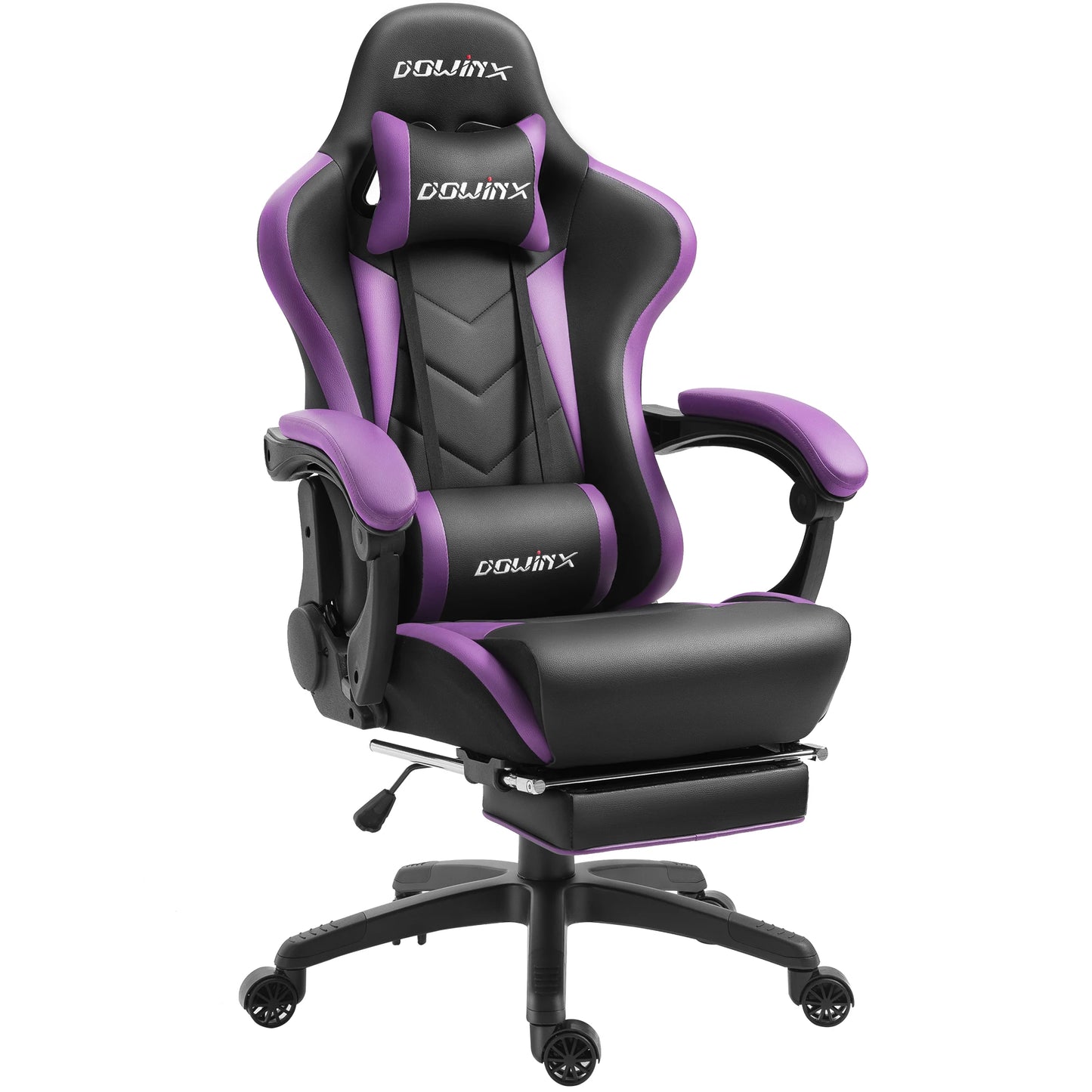 Dowinx Gaming Chair Ergonomic Office Recliner for Computer with Massage Lumbar Support, PU Leather E-Sports Gamer Chairs