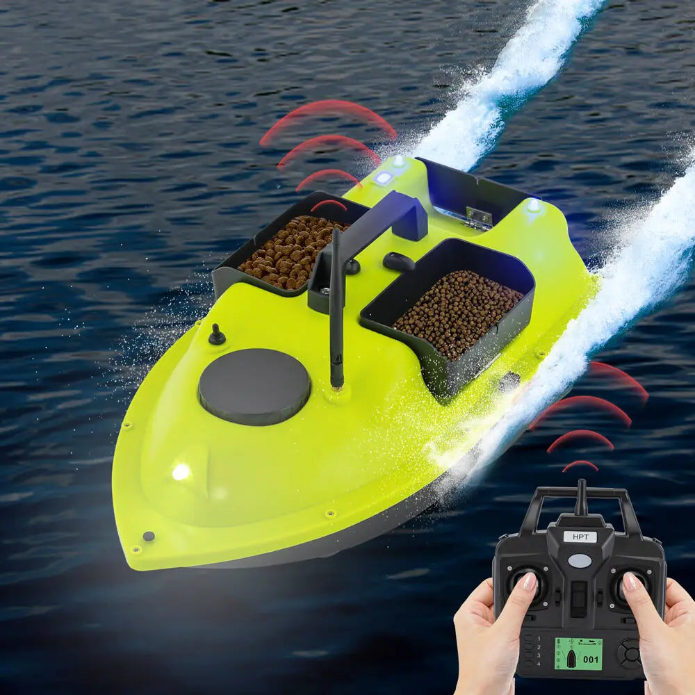 Remote Control Fishing Bait Boat Waterproof Sporting Goods with Night Lights – New
