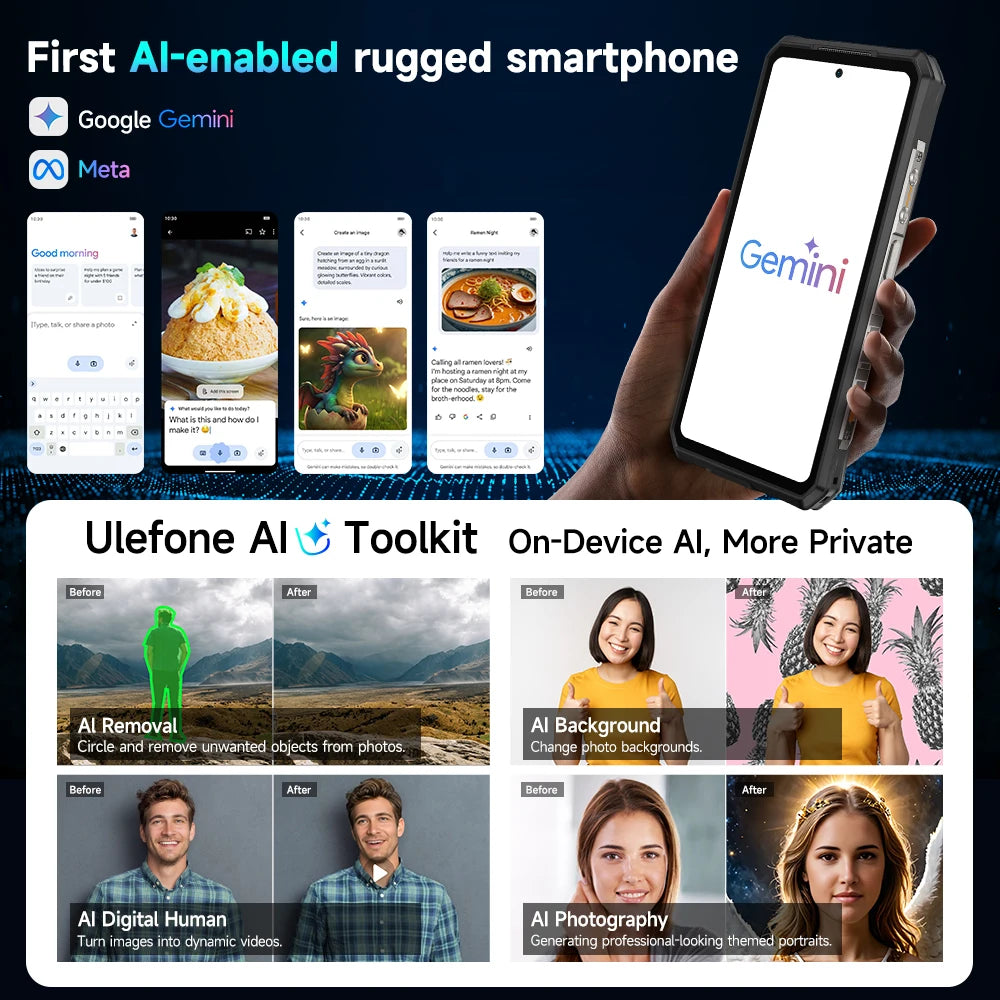 【Ships from US 】Ulefone Armor 28 Ultra 5G AI Rugged Phone 1TB ROM+32GB RAM Android Smartphone AMOLED 6.67" 10600mAh Mobile phone