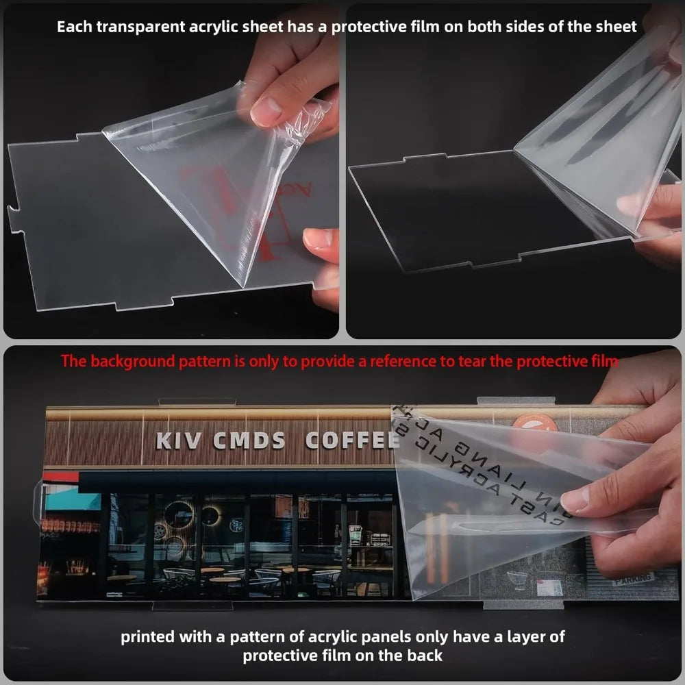 Hot Sale - Model Car Display Case 1:18 Scale Diecast Diorama Garage with Lights for Lego Alloy Car Collectibles Wood