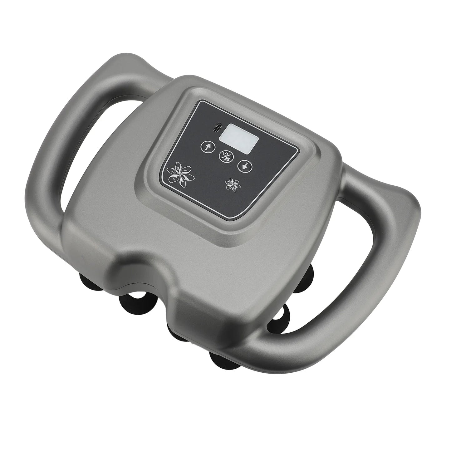 16 Heads Massager 99 Gears Adjustment Rechargeable Massage Device for Back Shoulder Neck Gray