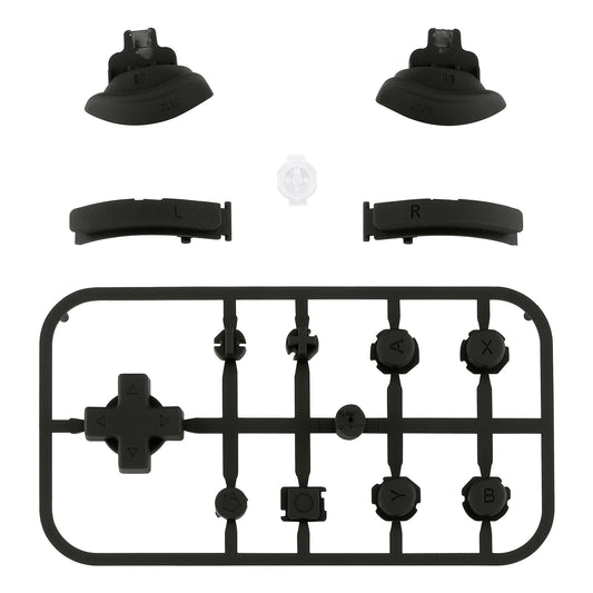 eXtremeRate Replacement Full Set Buttons with Tools for NS Switch Lite - Black & White