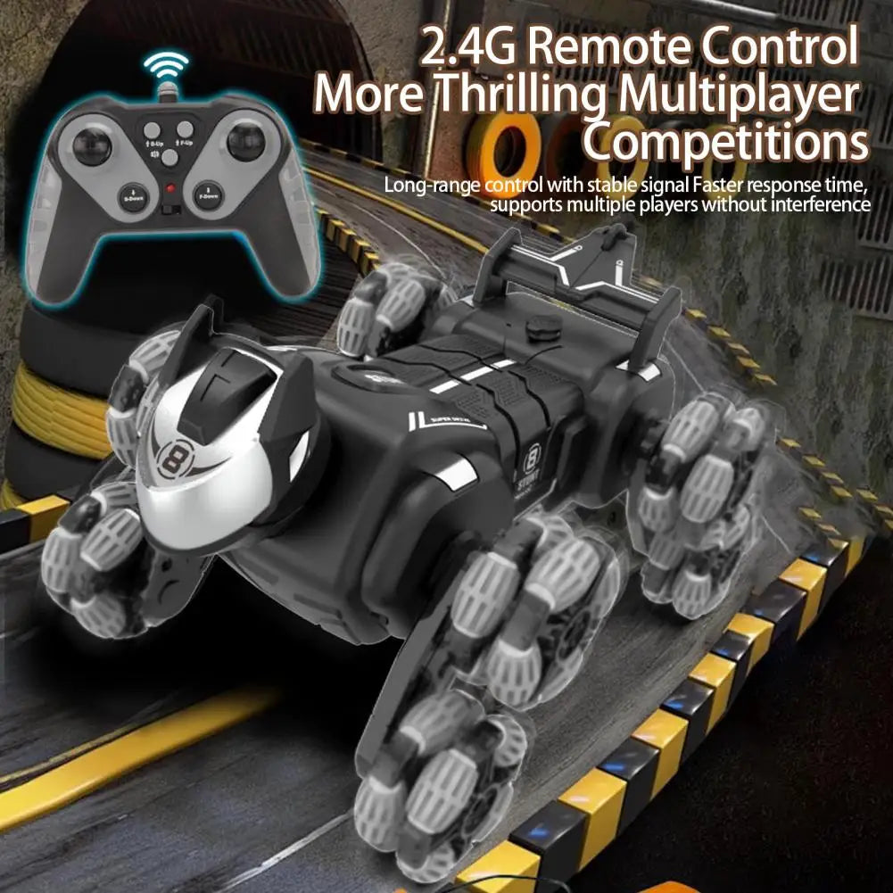 2.4GHz New Remote Control Robot Dog Gesture Sensing Smart Interactive Stunt Dog With RC Stunt Dog Car Toy Walking Smart Toy Gift