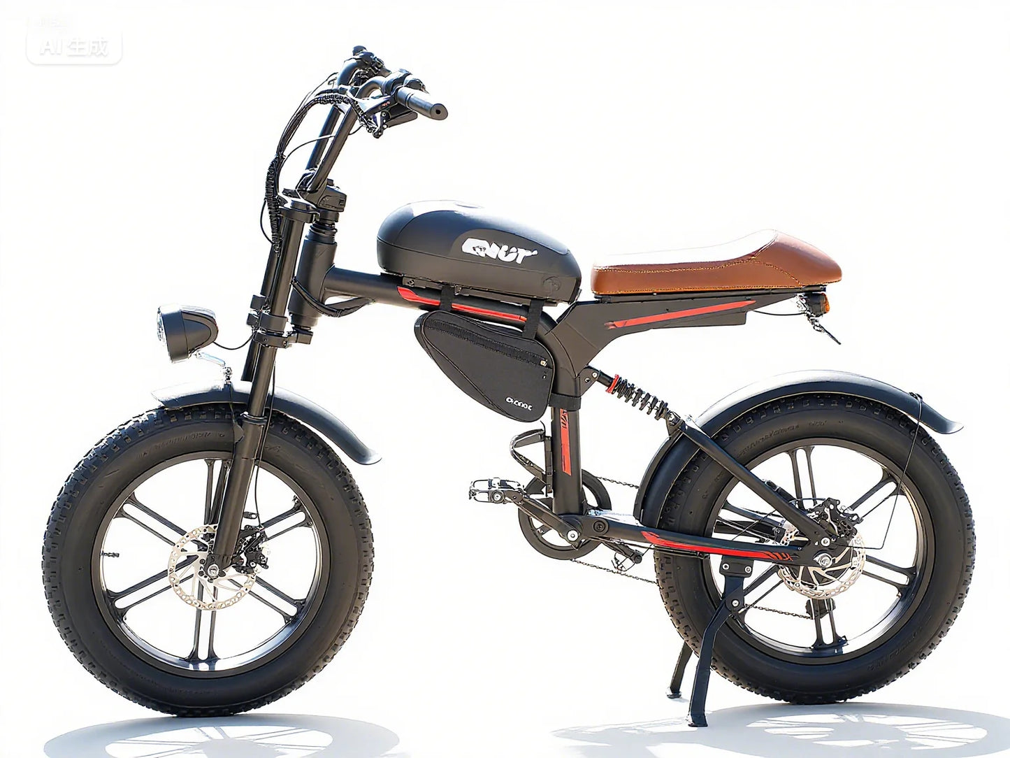 QNUT BK20 1500W Adult Electric Bicycle Motorcycle 28mph 48V 18Ah Battery 70-Mile Long Range 7-Speed All-Terrain Mountain E Bike