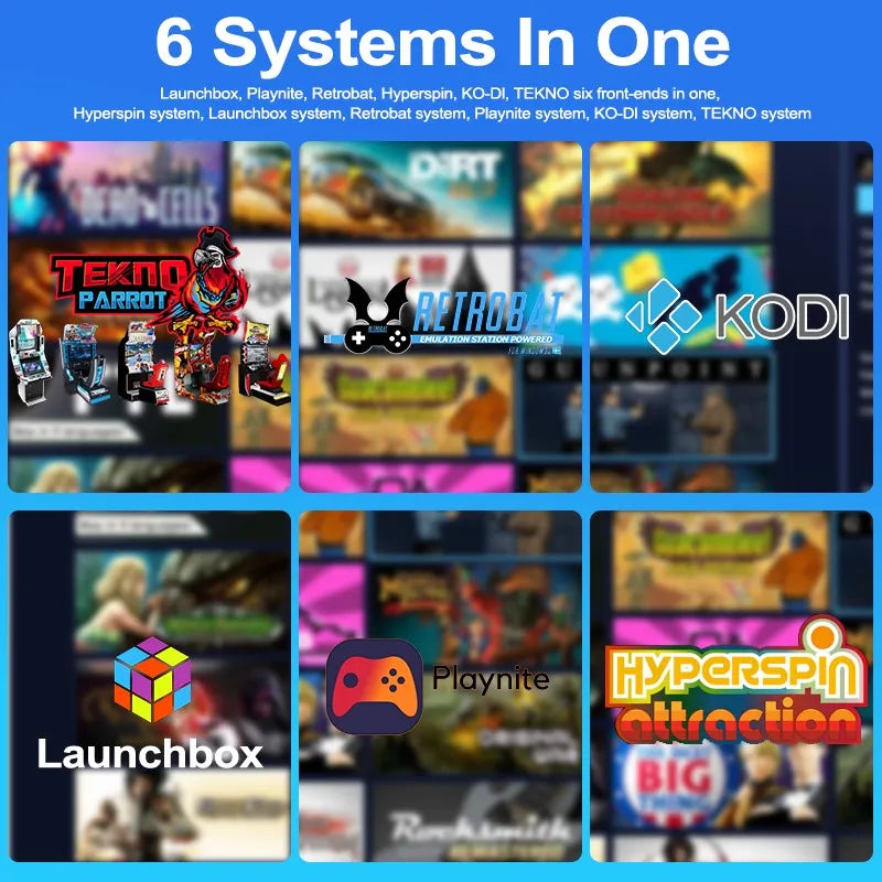 PEAPRIT 12TB Gaming HDD with Hyperspin Launchbox Retrobat Playnite 10W+ Retro Video Games Console for PS3/PS2/PS/Wii/WIIU/SWITCH