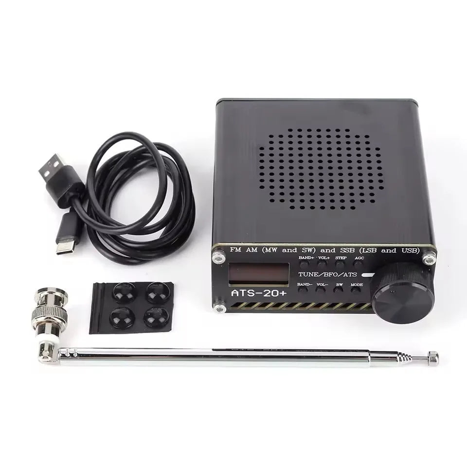 ANYSECU ATS-20+ All Band Radio Receiver SI4732 FM AM (MW & SW) SSB (LSB & USB) Scanner Portable Radio