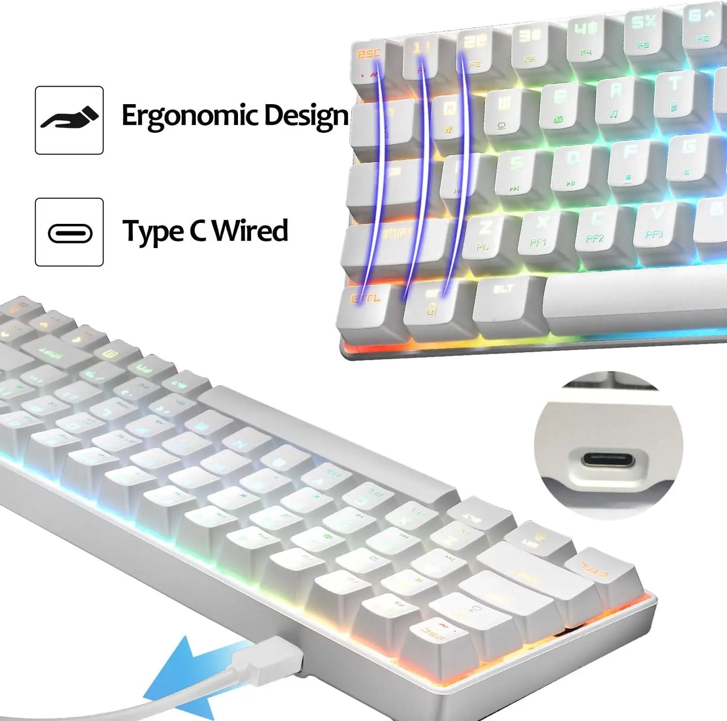 MAMBASNAKE x ZIYOULANG MK14 Wired Gaming Keyboard  Buy 2 get 1 free total 3!!!