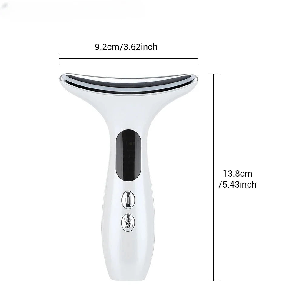 LED Face Massager Device - Three Mode, USB Rechargeable, Portable, Facial and Neck Massage, Skin Care, Mother's Day Gif