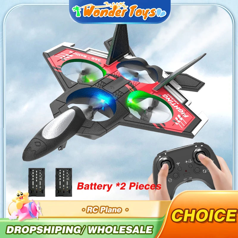 S98 Rc Plane Airplanes Remote Control Aircraft 2.4G Led Lights Aircraft Radio Controlled Glider Model Foam Airplane Toys Boys