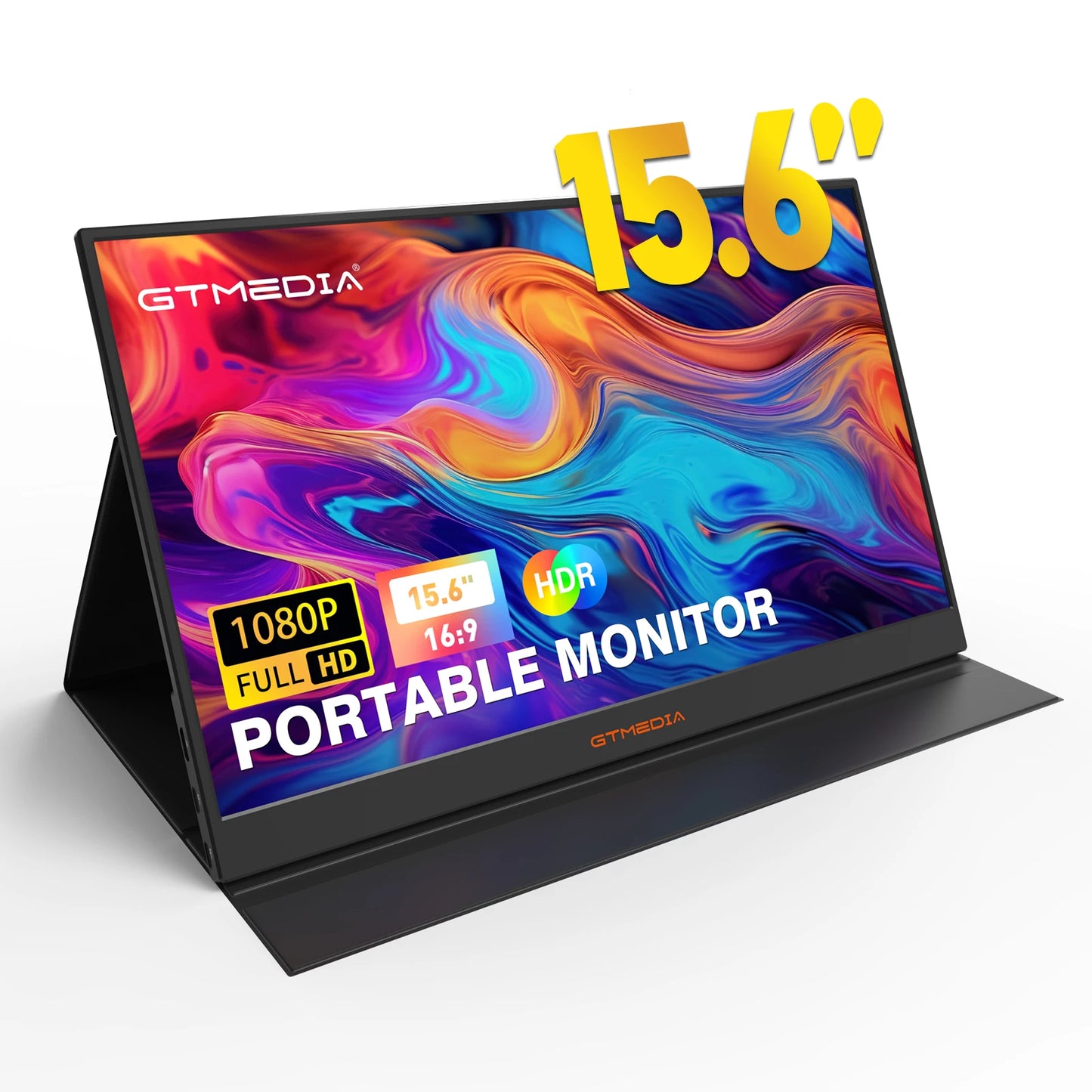 GTMEDIA S15 15.6" Portable Monitor: Multifunctional Connectivity for Global Users