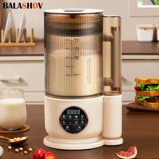 110V US Electric Soy Milk Machine 1500ML Mixer Automatic Intelligent Food Blender Fruit Juicer Wall Breaking Rice Paste Maker