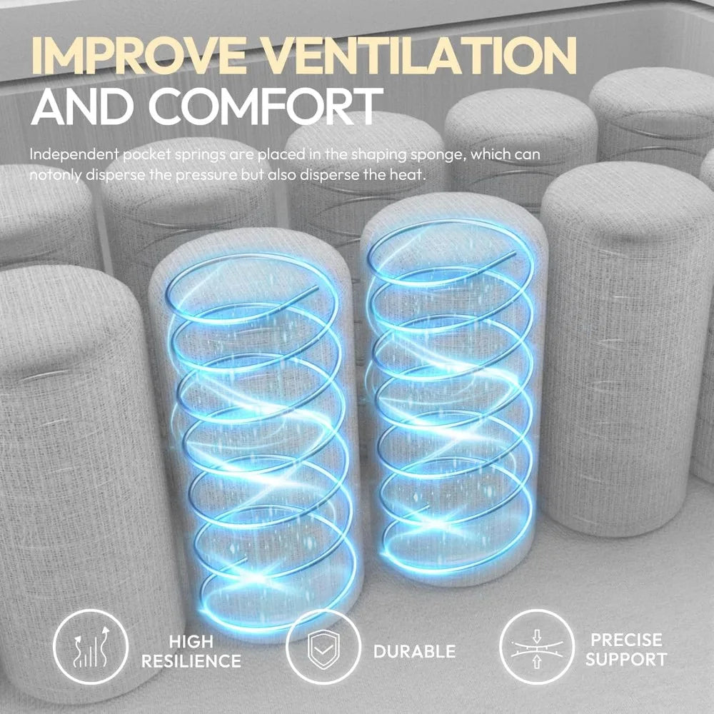 Heated Massage Gaming Chair for Adults - Ergonomic Reclining Computer Chair with Sofa-Grade Pocket Spring Cushion & Adjustable