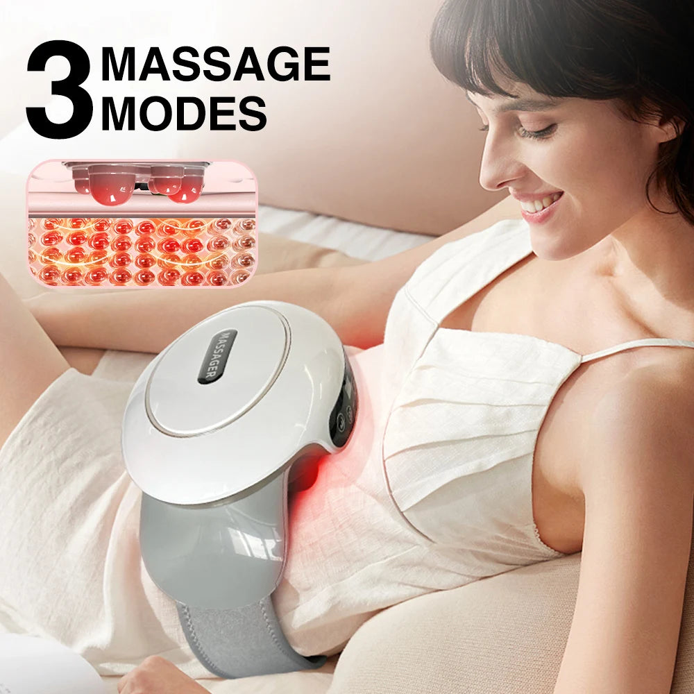 Electric Abdominal Massager Multi-Use for Belly Back Neck Legs USB Rechargeable Professional Massage Device Gift for Women Girls