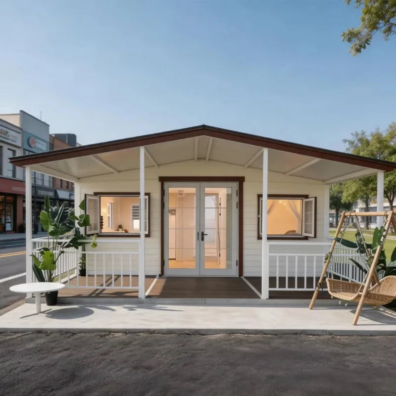 Space Saving Foldable Container House With Excellent Mobility and Stacking Capability Perfect for Pop up Stores