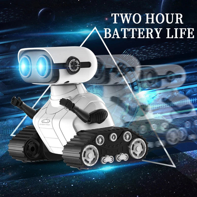 Robot Kids Toy, Rechargeable Remote Controlled, with LED Eyes Music and Interesting Sounds for from 3 4 5 6 7 8-Year Boys GIFTS