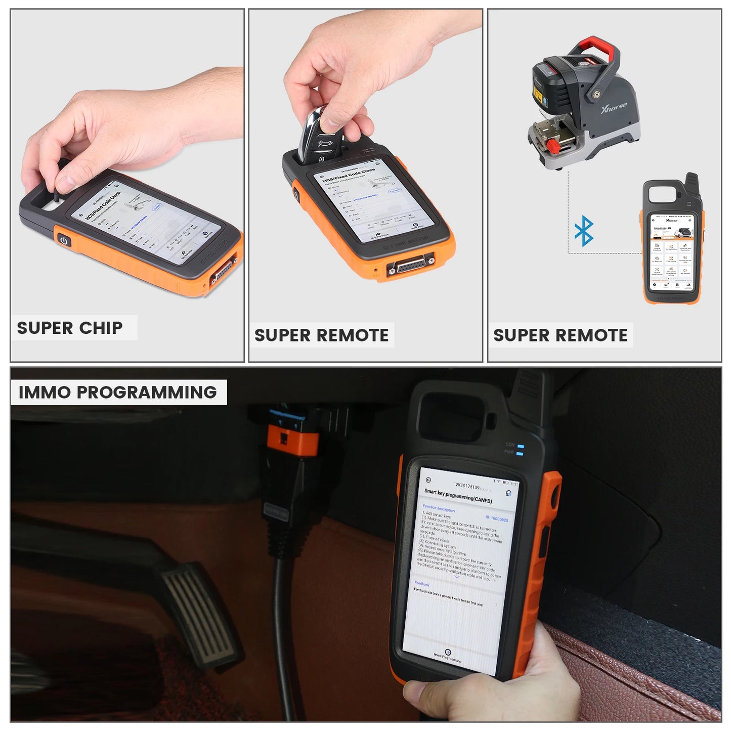 Xhorse VVDI Key Tool Max Pro Remote Programmer Combines Key Tool Max and Mini OBD Tool Functions Free with Renew Cable