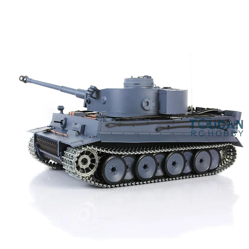 US Stock Boy Gifts 1/16 Heng Long TK7.0 German Tiger I RTR RC Tank Toy 3818 Upgraded Metal Version Model TH17239