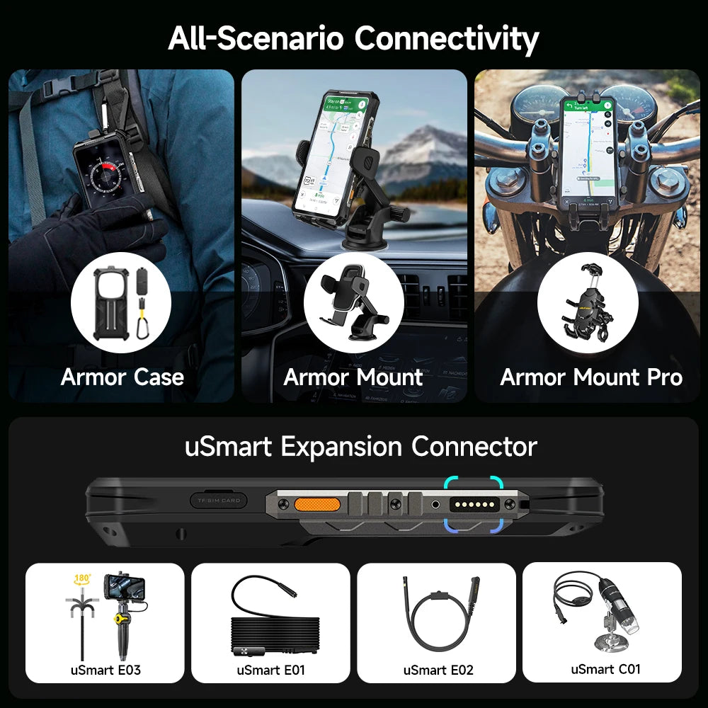 【Ships from US 】Ulefone Armor 28 Pro 5G AI Rugged Phone 512GB ROM Smartphone 120W 10600mAh 6.67”AMOLED 64MP Mobile phone