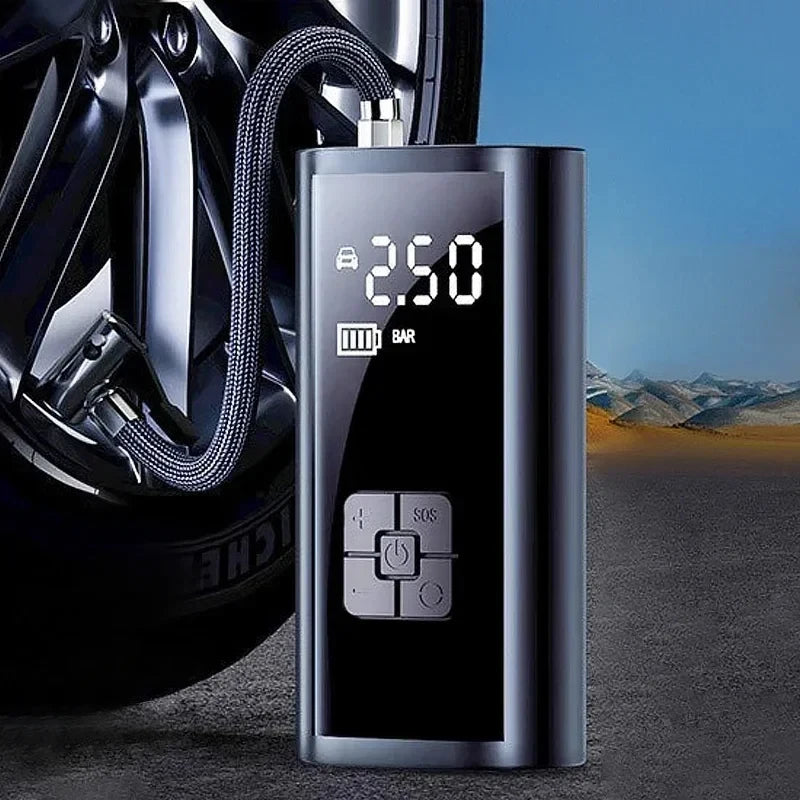 EAFC Portable Tire Inflator Rechargeable Electric Inflator For Car Bicycle Digital Air Compressor Football Ball Inflator Pump