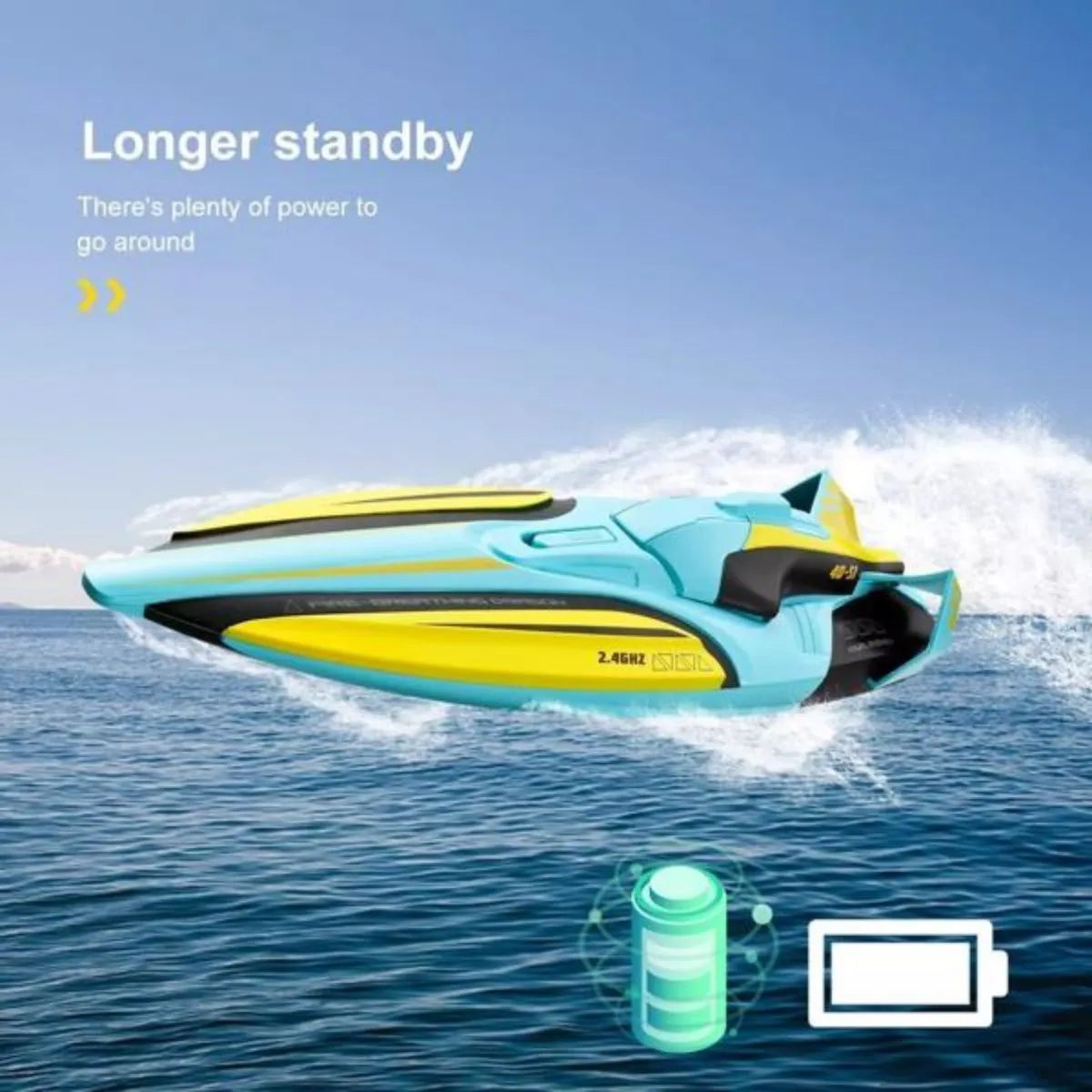 4DRC S1 RC Boat Remote Control Boat for Kids Adults 20+ MPH Racing Boats 2.4GHz,Gifts for Kids Adults