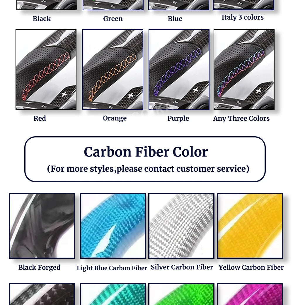 M Sport Full Leather Steering Wheel For BMW M3 F30 F15 F16 F20 F21 F25 F26 M5 F10 F11 F06 F07 F12 F13 F01 E90 E90 X5 E70 E87 E81