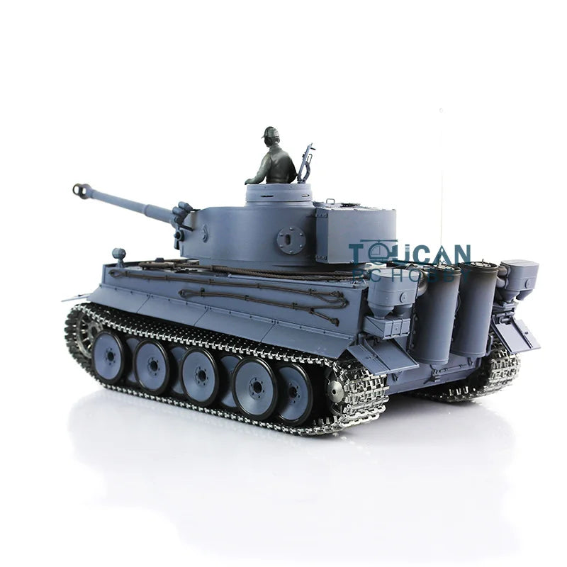 US Stock Boy Gifts 1/16 Heng Long TK7.0 German Tiger I RTR RC Tank Toy 3818 Upgraded Metal Version Model TH17239