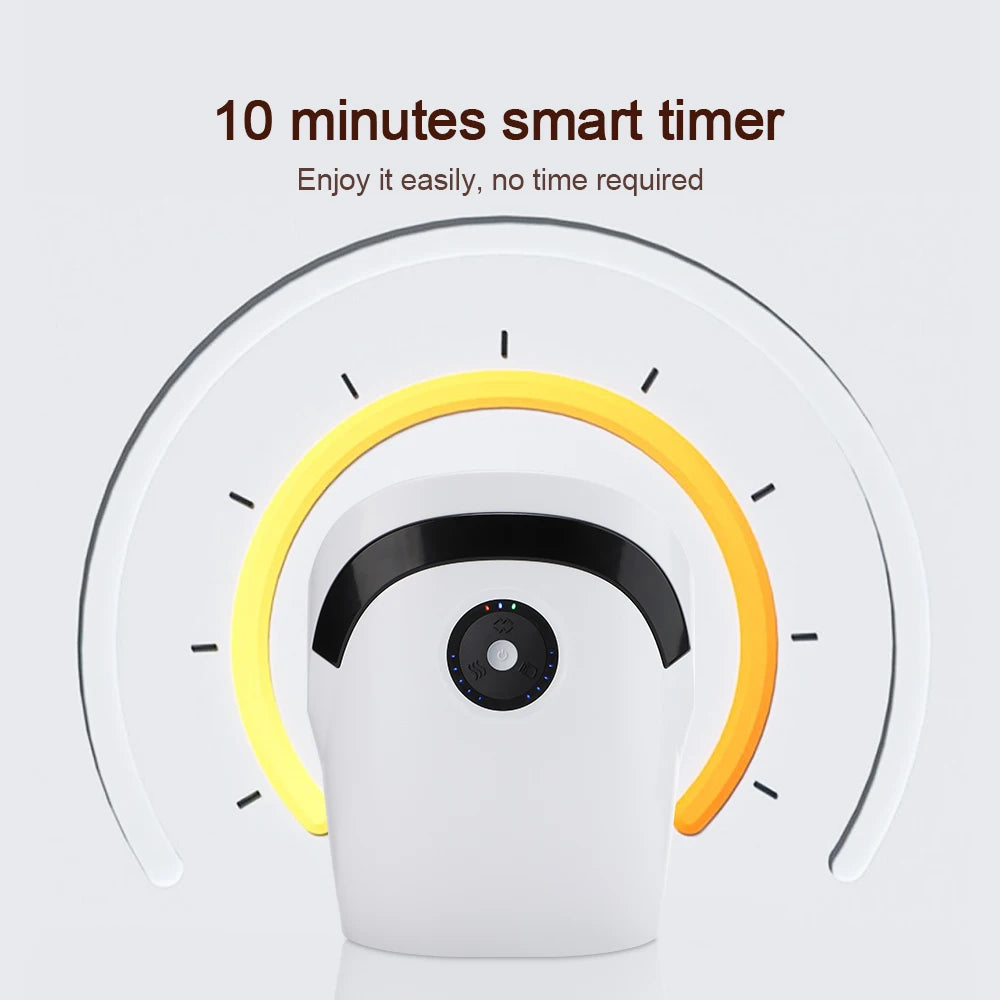 Cordless Hand Massager Machine for Wrist Arthritis Vibartion Heat and Pressure Acupoint Physiotherapy Palms Hand Shiatsu