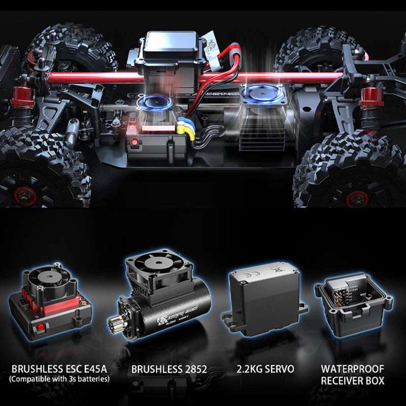 MJX 14209 1/14 RC Car 75km/h Hyper Go Brushless 2.4G Remote Control Truck 4WD Off-road Racing RC Truck Hobby RC Toy