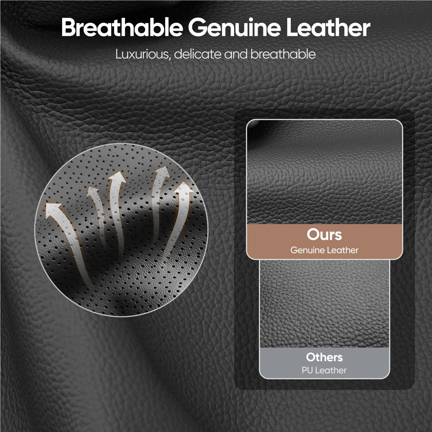 Mid-Back Classic Padded Office Chair Genuine Leather with Armrest Big Lobby Desk Gaming Chair Suitable for Home and Office