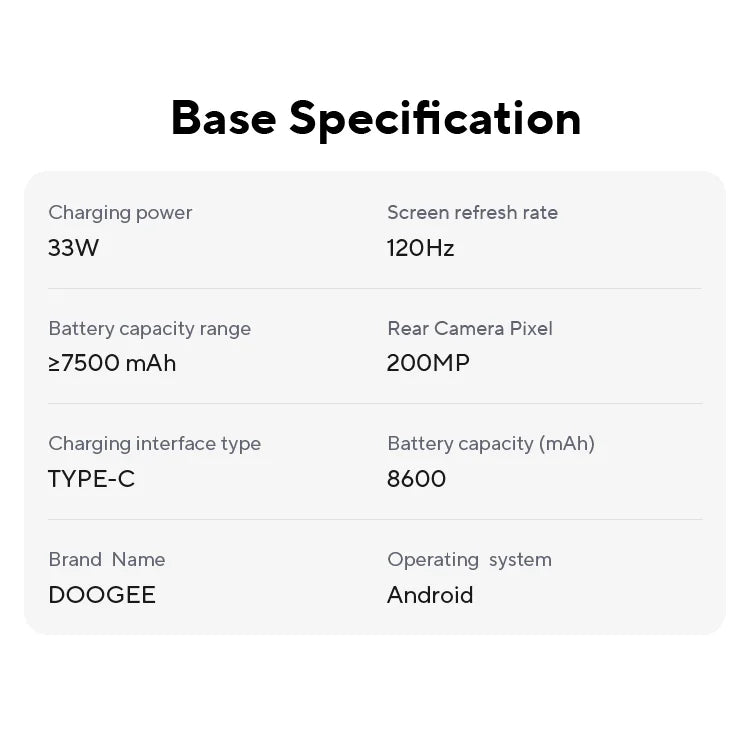 World Premiere DOOGEE V40 Pro 5G Rugged Phone 6.78" 16GB+512GB Gaming Phones Dimensity 7300 200MP AI Camera 8680mAh Android 14