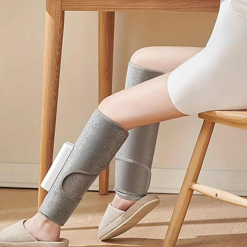 2pcs Leg massager, heated calf air compression massager, 3 intensities and 6 modes of leg massager, easy to use, muscle relaxati