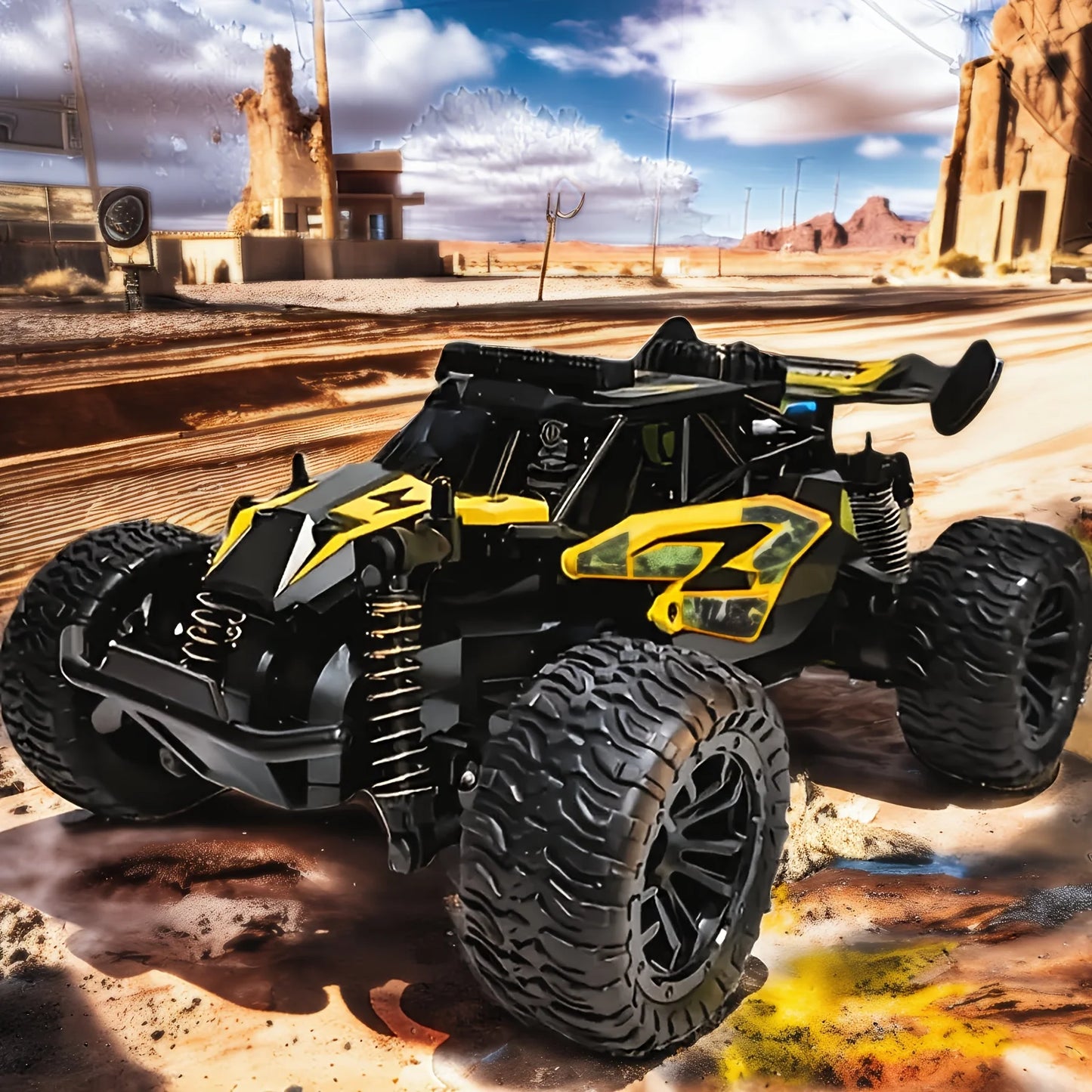 American Popular, Children Remote Control Toy Car, LED Light SUV, 2 Color Options, Outdoor Boys And Girls Game Game Toy Remote C