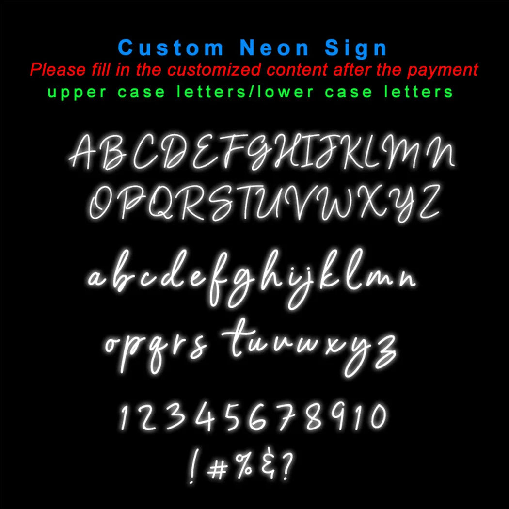 Custom Name Neon Sign Baby Birthday Party Gift Kid Room Home Wall Decor Led Name Sign Dorm Room Decor Personalized Gifts Light