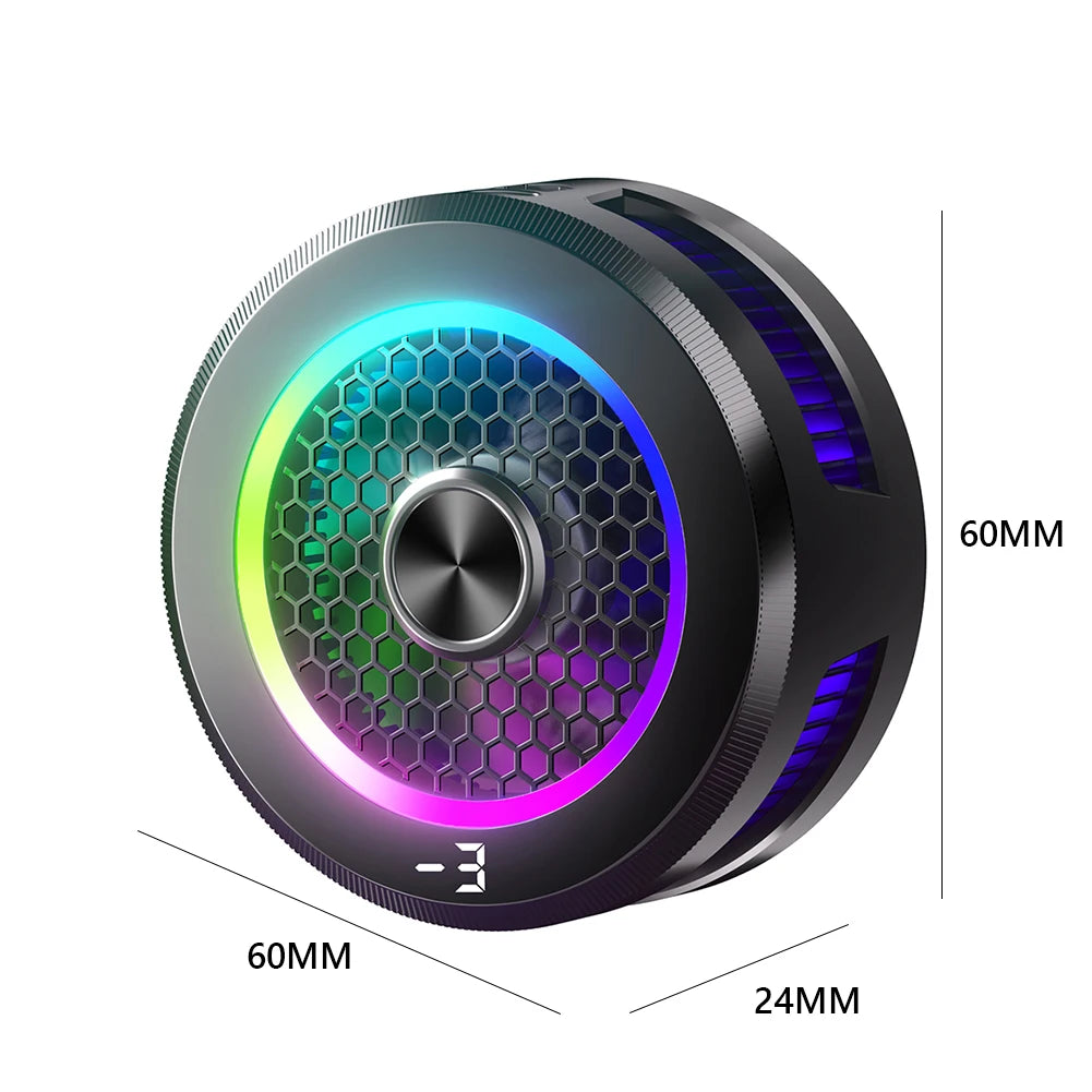 Magnetic & Back-clip Mobile Gaming Cooling Fan Cooler 15W Semiconductor Refrigeration Cooling Phone Radiator for iPad Iphone