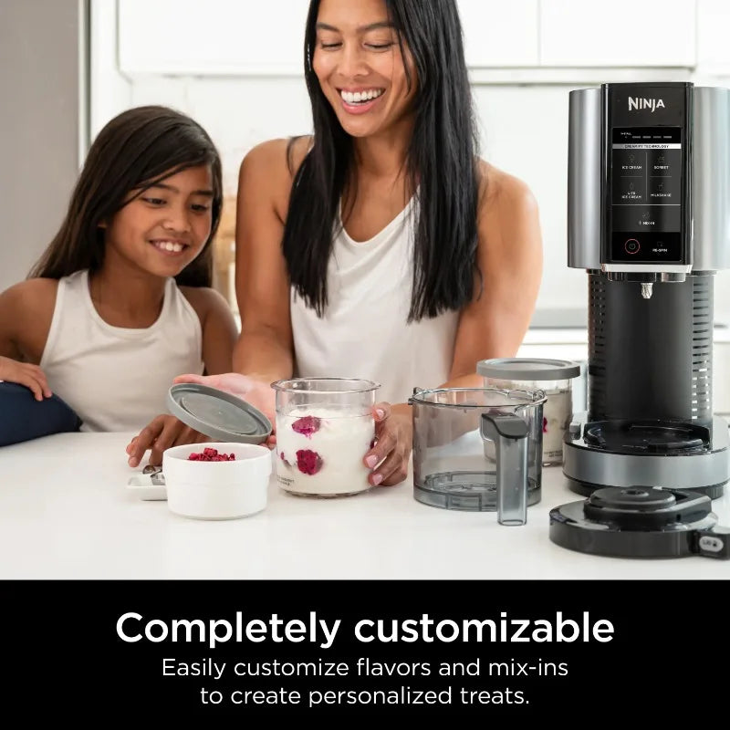Ninja™ CREAMi™ Ice Cream Maker, 5 One-Touch Programs, with 2 Pints Included, Walmart Exclusive