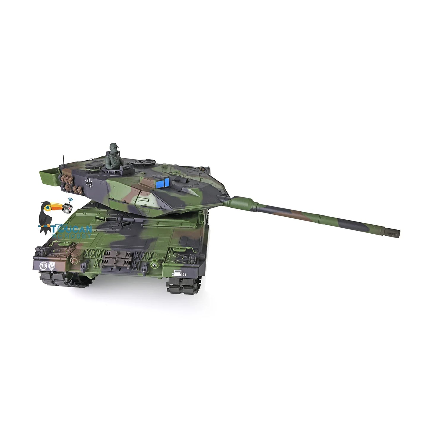 US Stock 1/16 Scale 7.0 Plastic Leopard2A6 Remote Control 2.4Ghz Heng Long RC Tank Model 3889 RTR High Performance for Adults