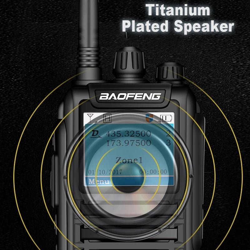 Baofeng DM-1701DMR Walkie Talkie Open GD77 Dual Mode Analog/Digital Two Way Radio Tier1+2 Dual Time Slot Ham Dual Band FM Radio