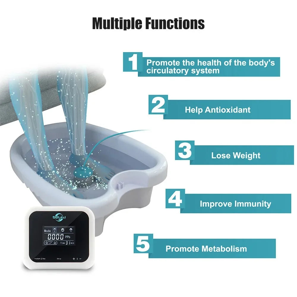 Electric Ionic Foot Detox Machine Foot Spa Plantar Cell Ionic Spa Arrays Aqua Health Therapy Footbath Spa for Foot Massage Relax