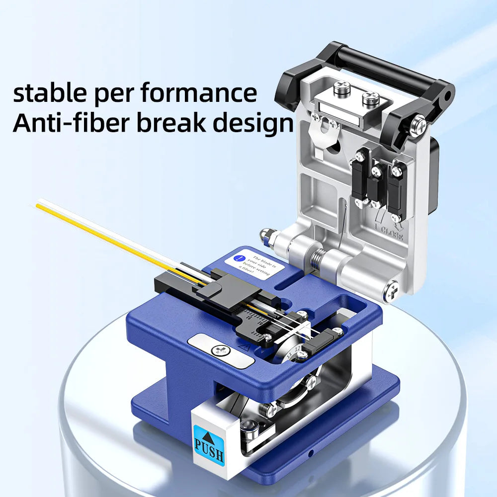 ZoerRax FC-6S Fiber Optic Cleaver FTTH High Precision Optical Fiber Cleaver with Dedicated Metal Cable Cutting Knife