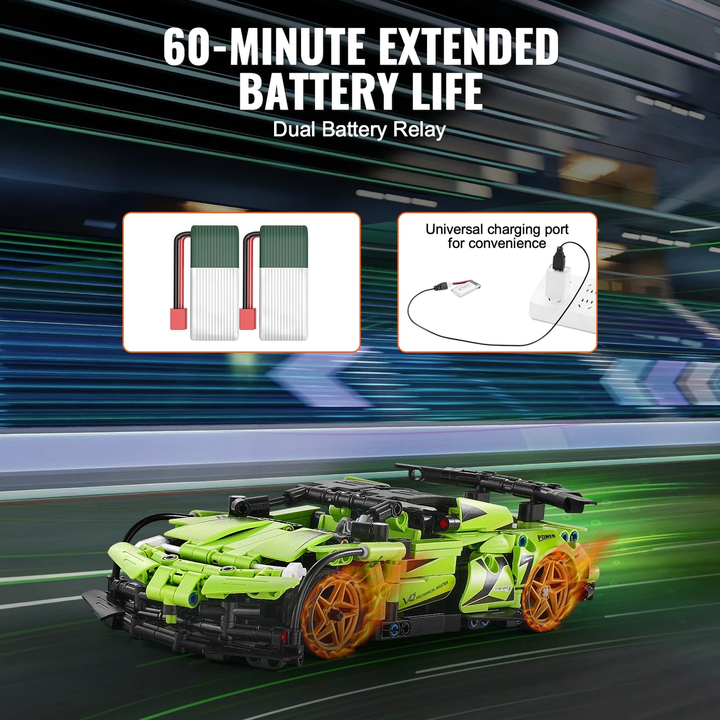 SucceBuy 2-in-1 RC Car/Robot 461pcs Blocks Remote Control STEM DIY Children Building Toys APP Controlled for Boys Birthday Gifts