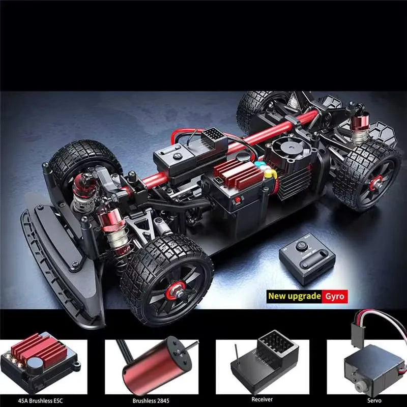 MJX 14301 1/14 Hyper Go Racing Car Brushless 4WD off-road Remote Control Cars 55km/h High Speed Drift Ship from US