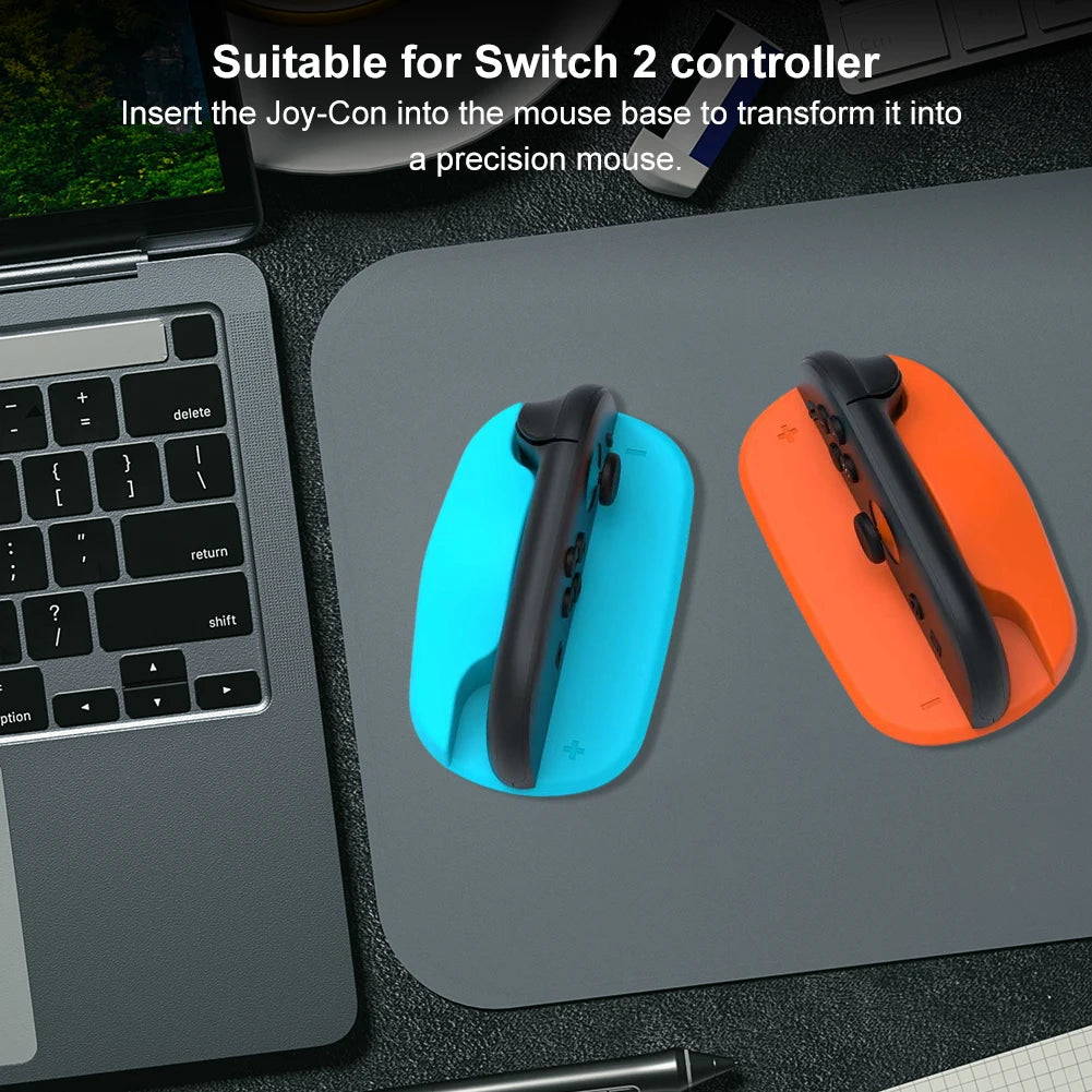 2PCS Gaming Controller Mouse Stand Ergonomic Handheld Mouse Holder Game Handle Case for Nintendo for Switch 2 Joy-Con Controller