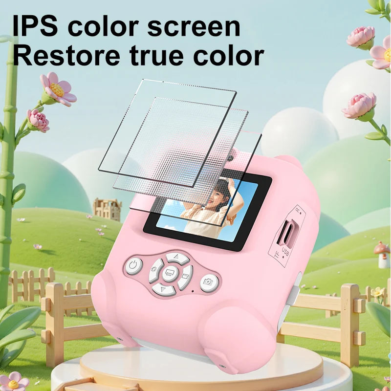 Kids Camera Outdoor Portable Mini Digital Camera for Children Birthday Graduation Ceremony Gift HD Photo Video Toy Camera for Bo