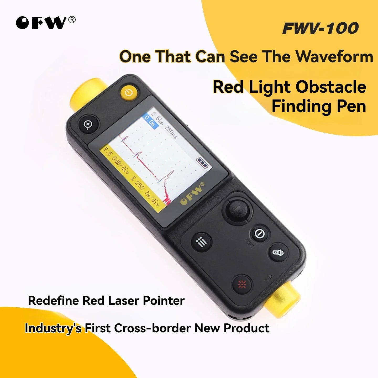 Ofw Optic Fault Finder 20KM Handled Optical Time-Domain Reflectometer 10mw VFL Fiber Ranger FTTB FTTH Breakpoint Tester Meter
