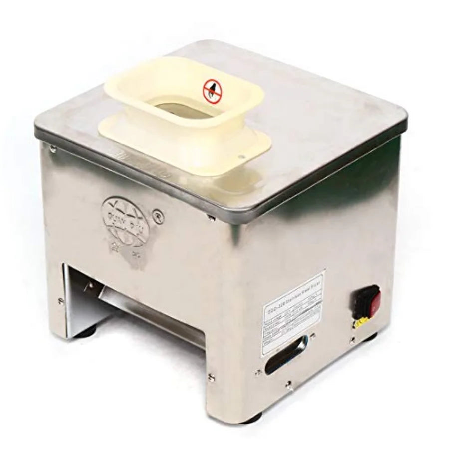 550W Commercial Meat Cutting Machine with 353 Lbs/H Capacity Stainless Steel Electronic Fresh Meat Slicer Shredded Cutter for K