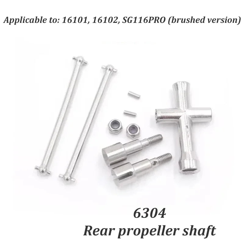 SCY 16101 16102 SG116PRO High-speed 50KM/H RC Original Parts Vehicle, Screw Rocker Arm, Steering Tie Rod Transmission Shaft Gear